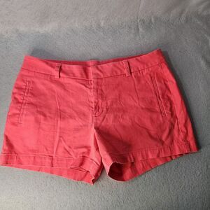 A.N.A Twill Neon Hot Pink Shorts Sz 12 Chinos Slit Pockets
